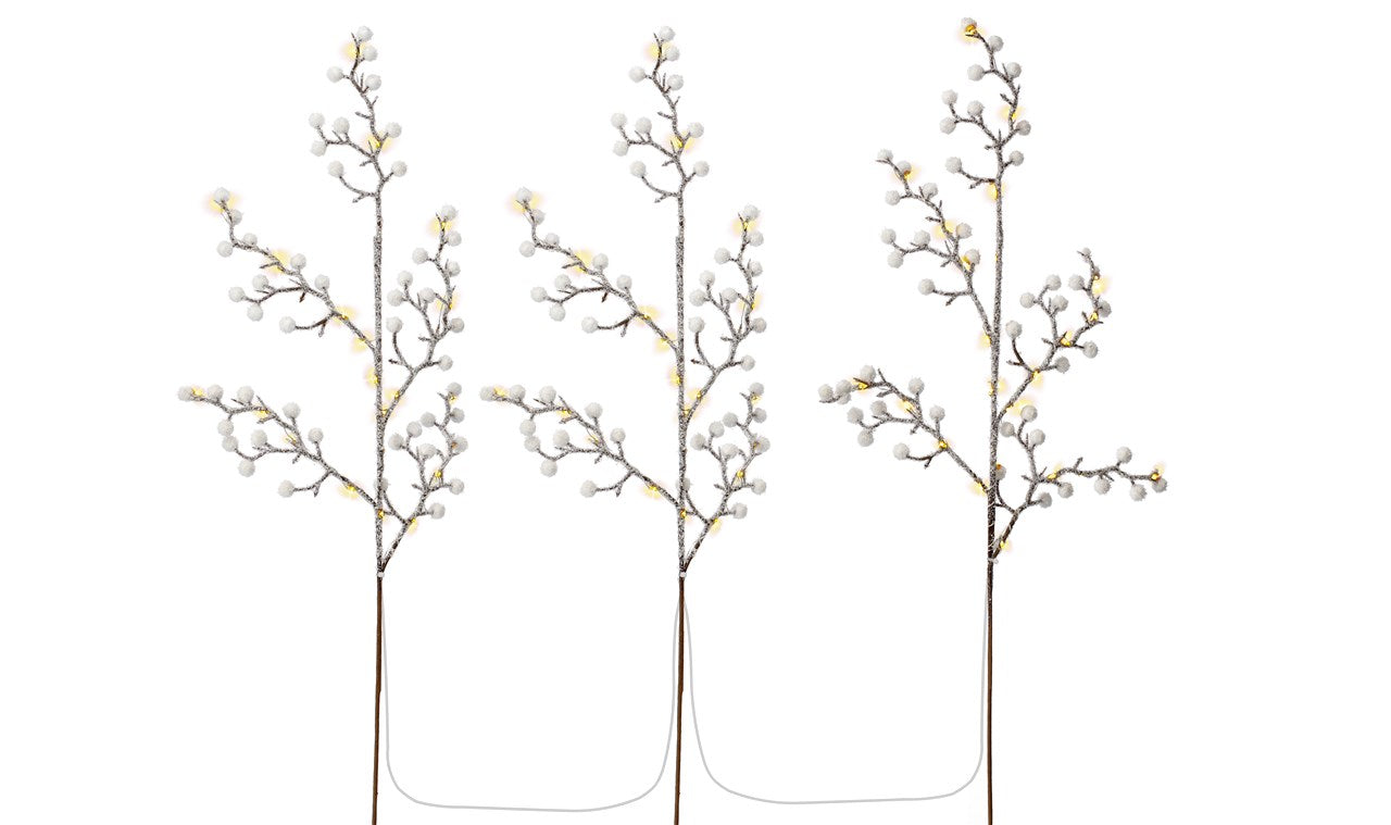Set di 3 alberi luminosi con 75 LED Set di 3 alberi luminosi con 75 LED